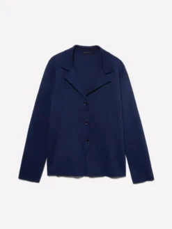 Blazer in maglia blu scuro