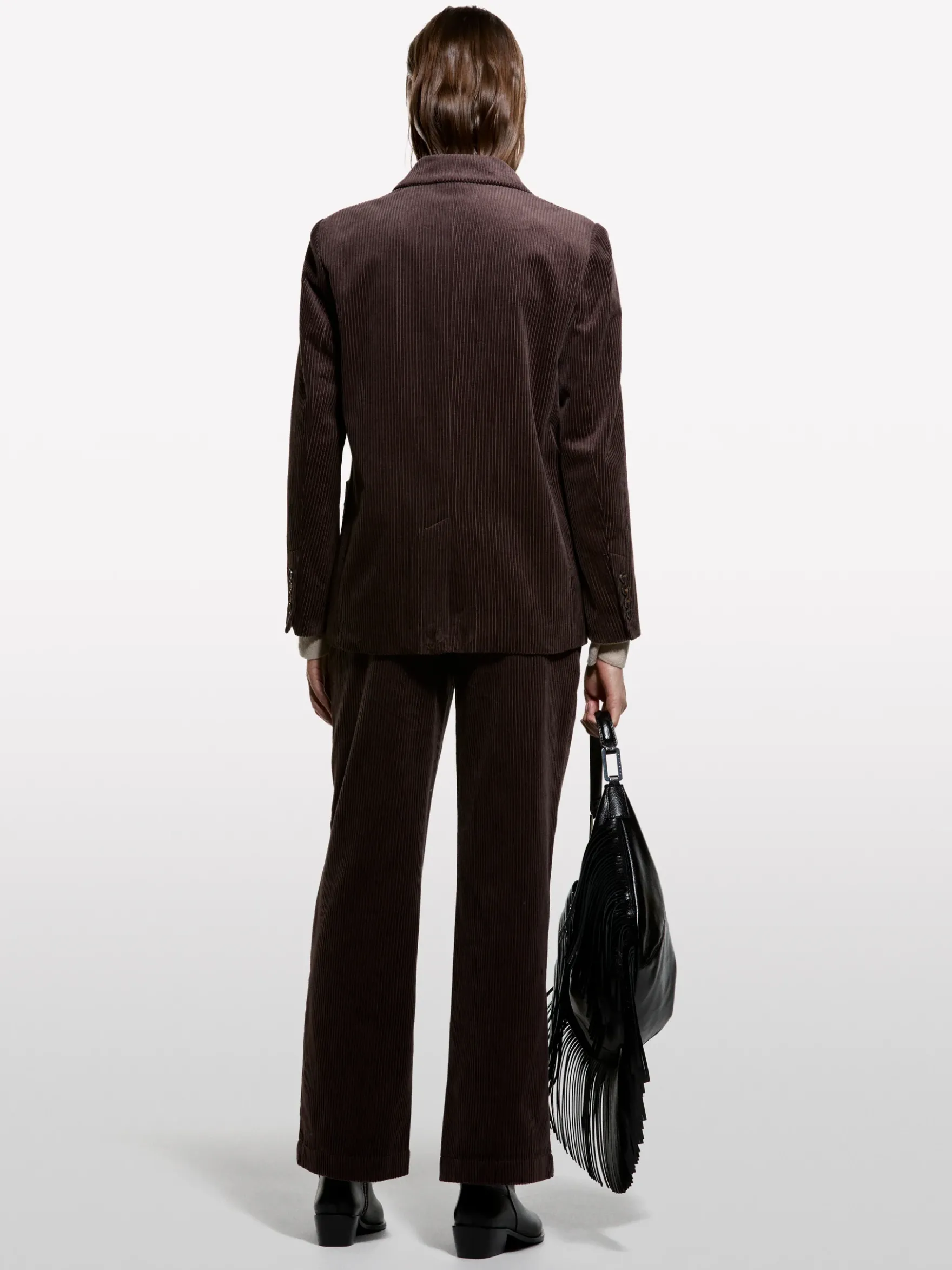 Blazer in velluto a costine