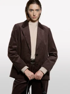 Blazer in velluto a costine