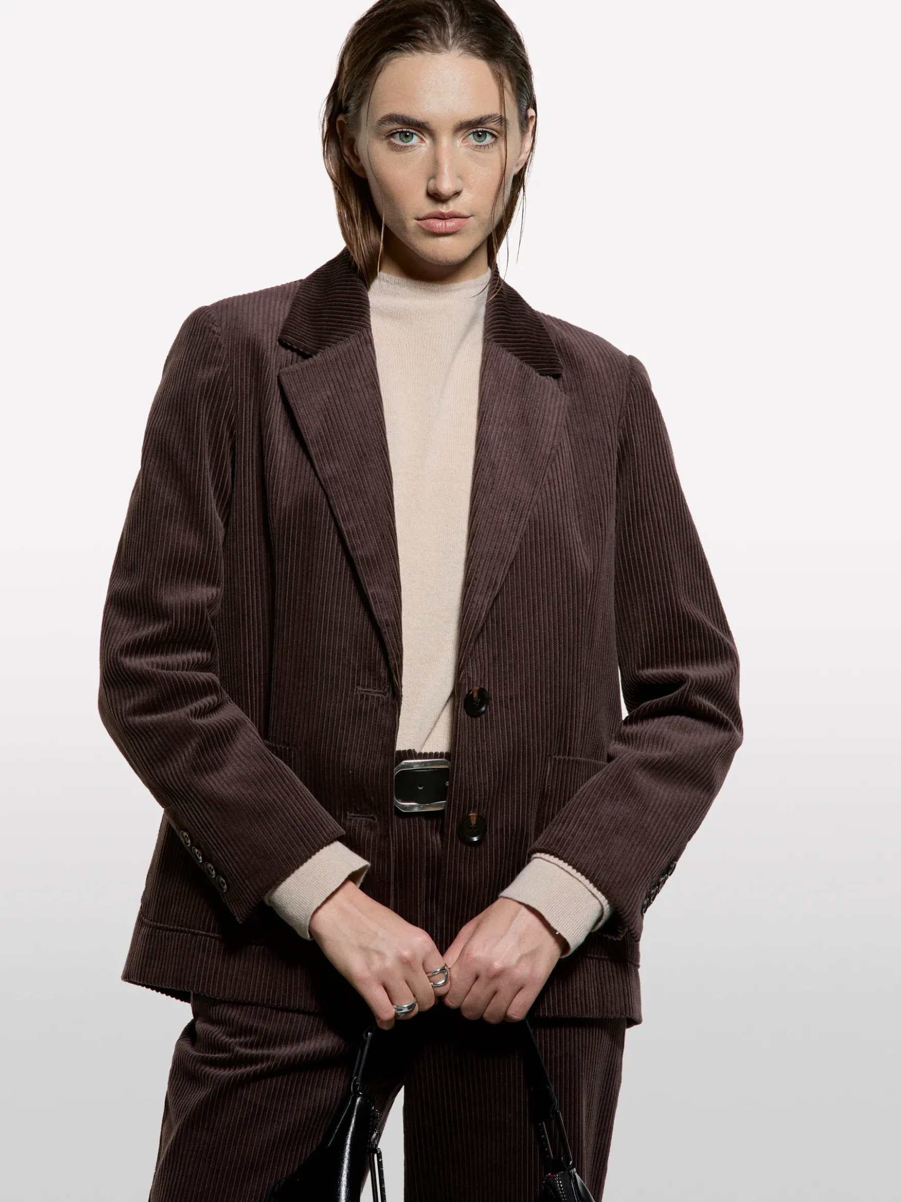 Blazer in velluto a costine