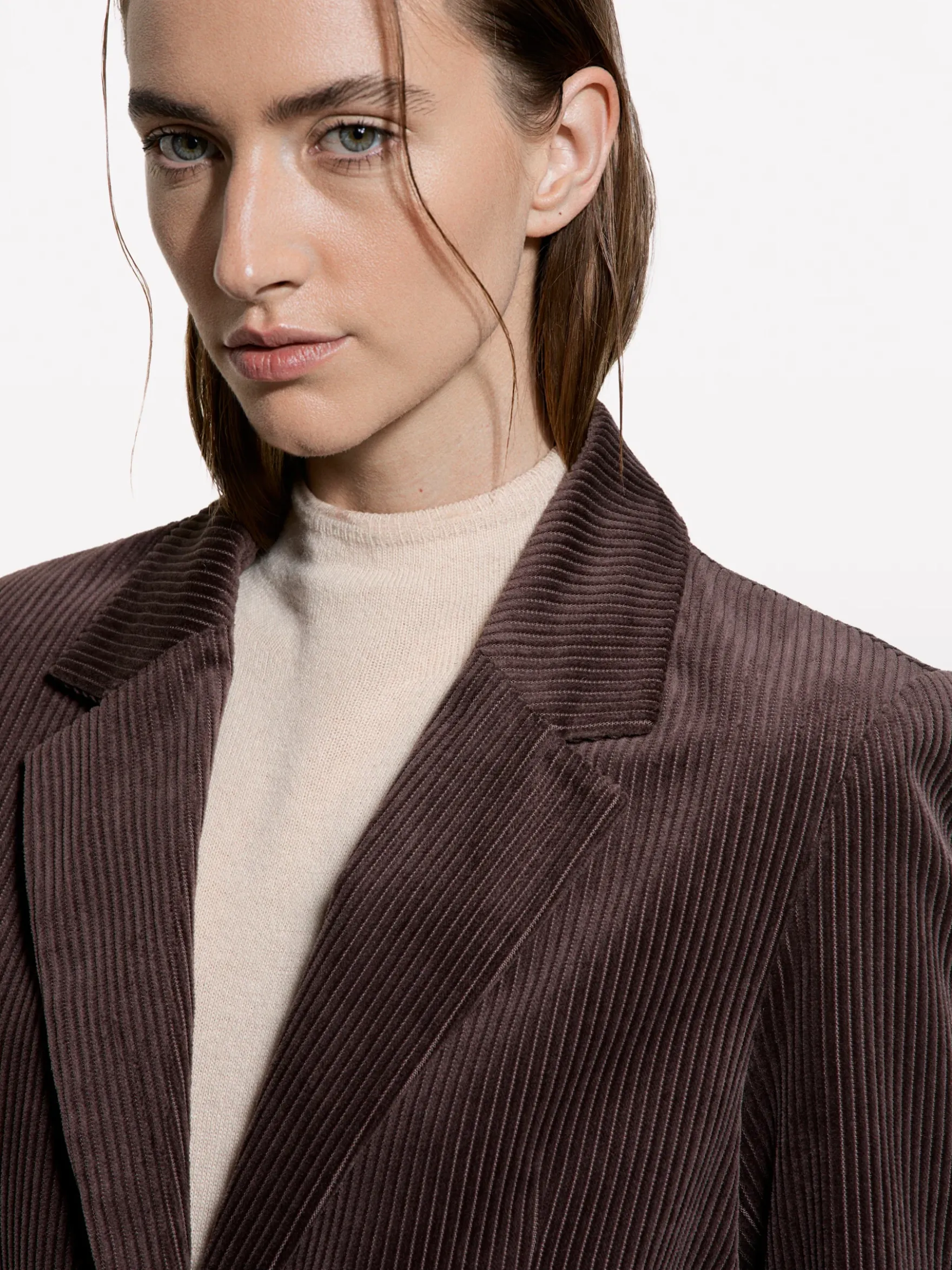 Blazer in velluto a costine