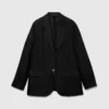 Blazer nero 100% lino
