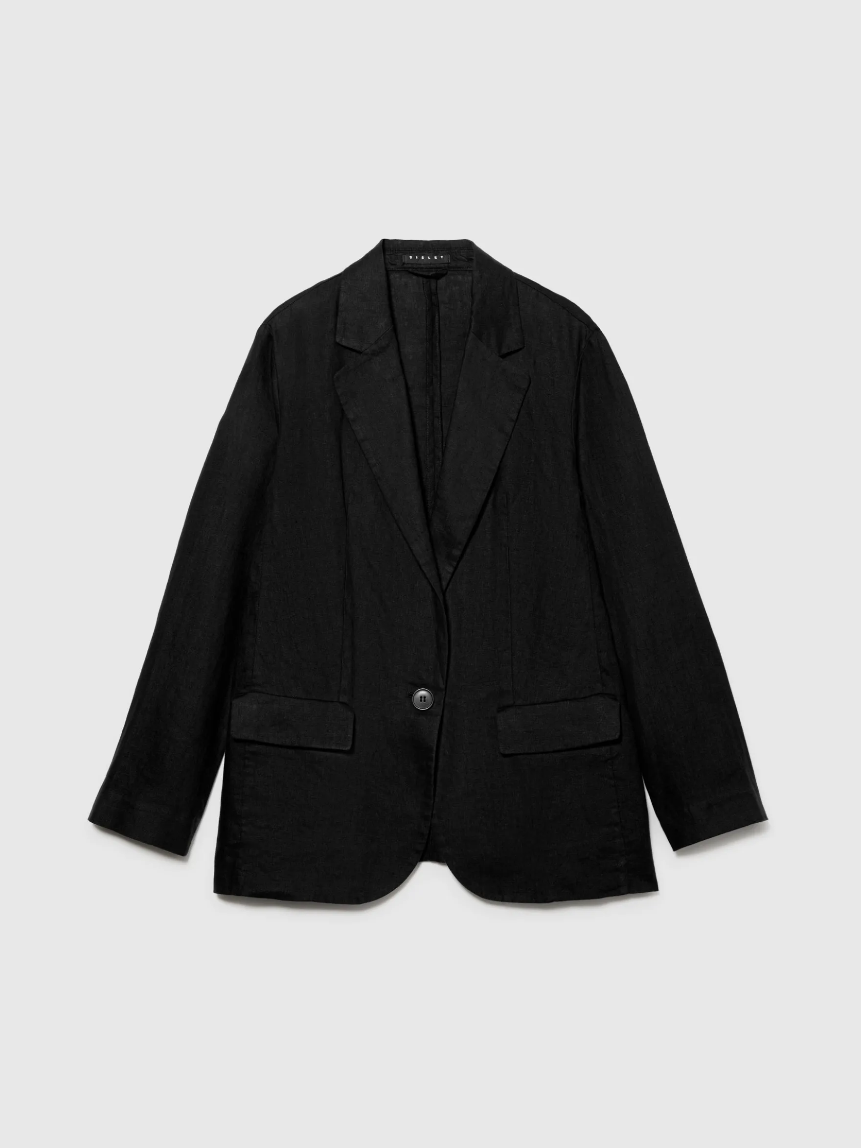 Blazer nero 100% lino