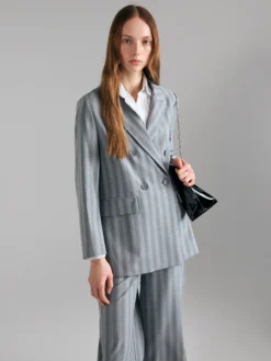 Blazer over fit con incrocio