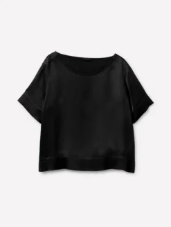 Blusa boxy fit in satin