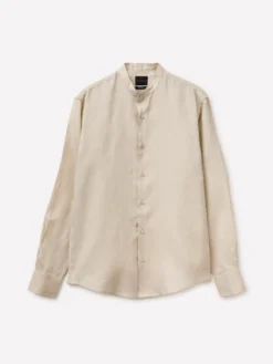 Camicia alla coreana in puro lino