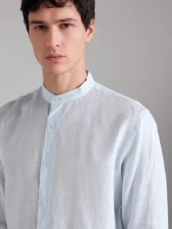 Camicia alla coreana in puro lino