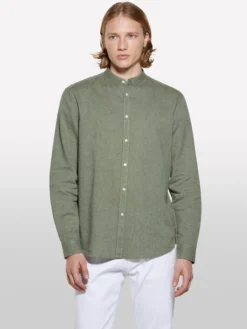 Camicia alla coreana verde