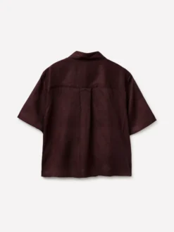 Camicia a manica corta 100% lino