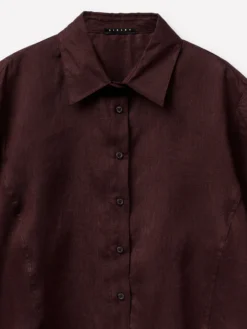 Camicia a manica corta 100% lino