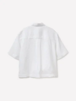 Camicia a manica corta 100% lino