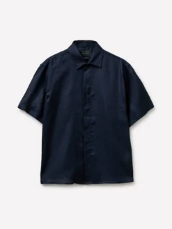 Camicia a manica corta 100% lino
