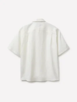 Camicia a manica corta 100% lino