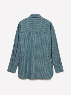 Camicia a righe con laccetti
