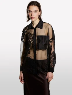 Camicia boxy nera