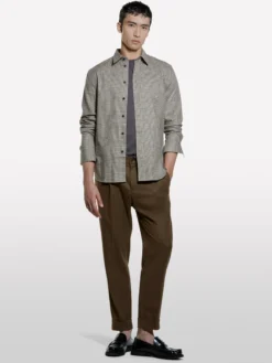 Camicia di flanella chiara