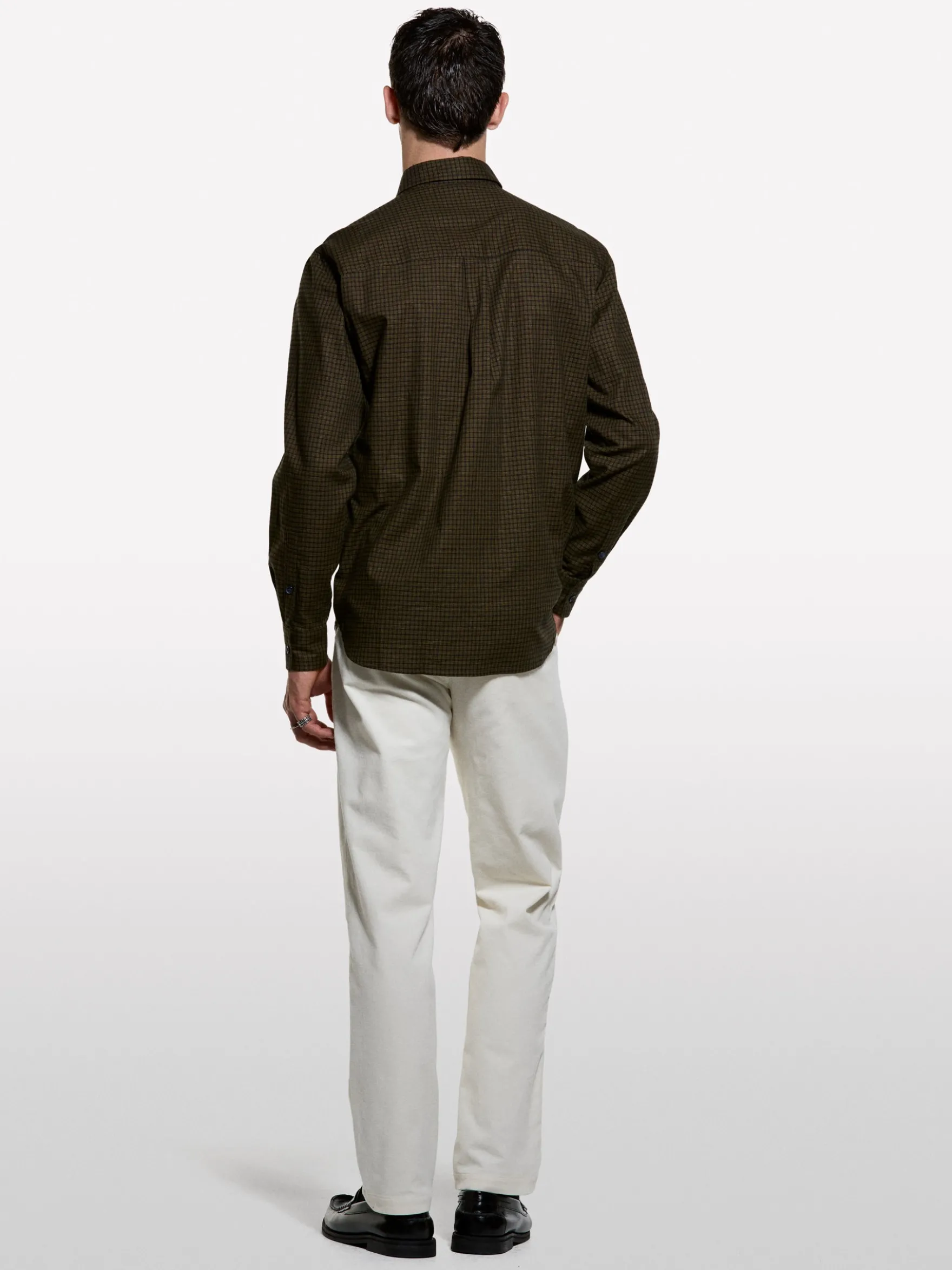 Camicia di flanella scura