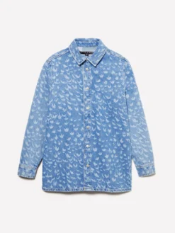 Camicia di jeans stampata