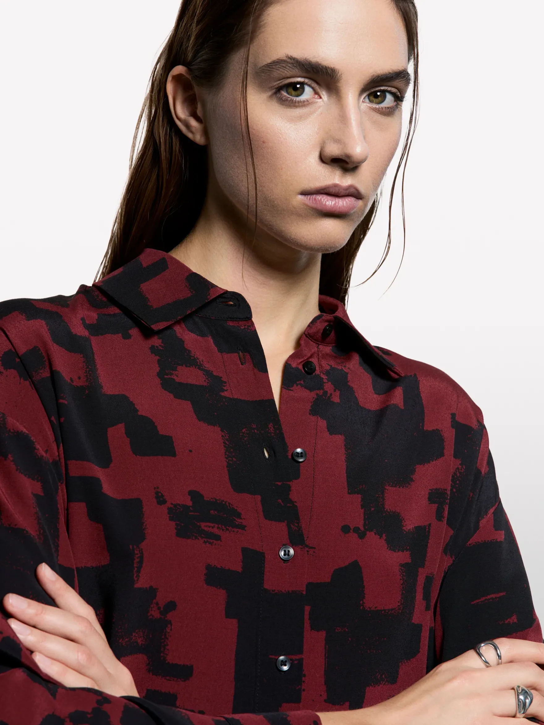 Camicia fantasia stampata