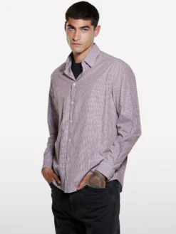 Camicia rosa tinto filo