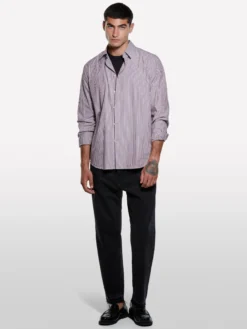 Camicia rosa tinto filo