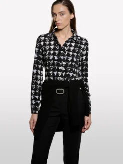 Camicia slim fit stampata