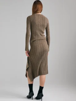 Cardigan a costine