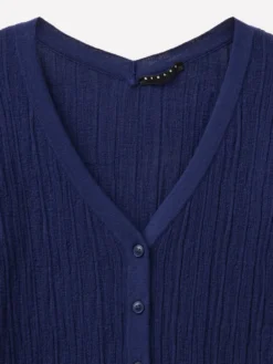 Cardigan a costine