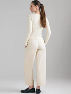 Cardigan a costine
