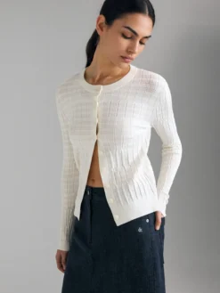 Cardigan texturizzato