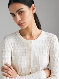 Cardigan texturizzato