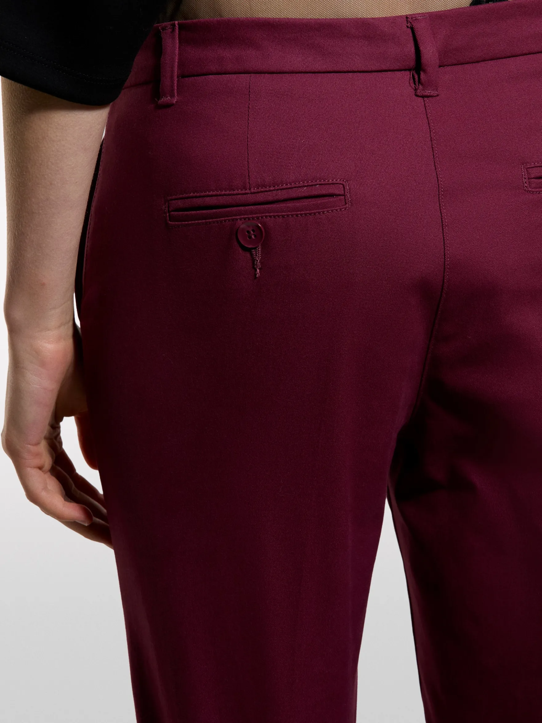 Chino slim fit bordeaux
