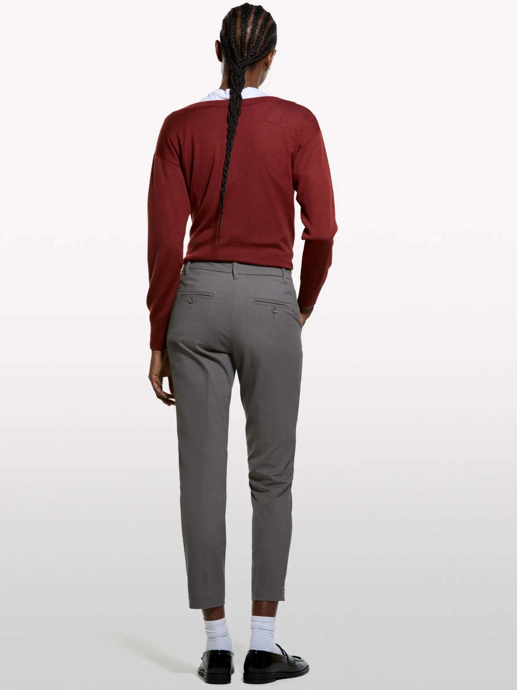 Chino slim fit grigio scuro