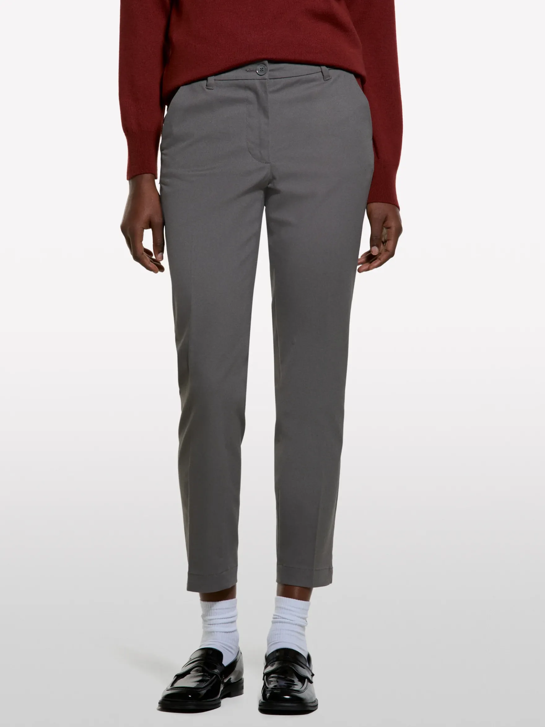 Chino slim fit grigio scuro