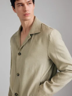 Giacca leggera in misto lino