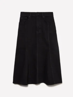 Gonna di jeans svasata nera