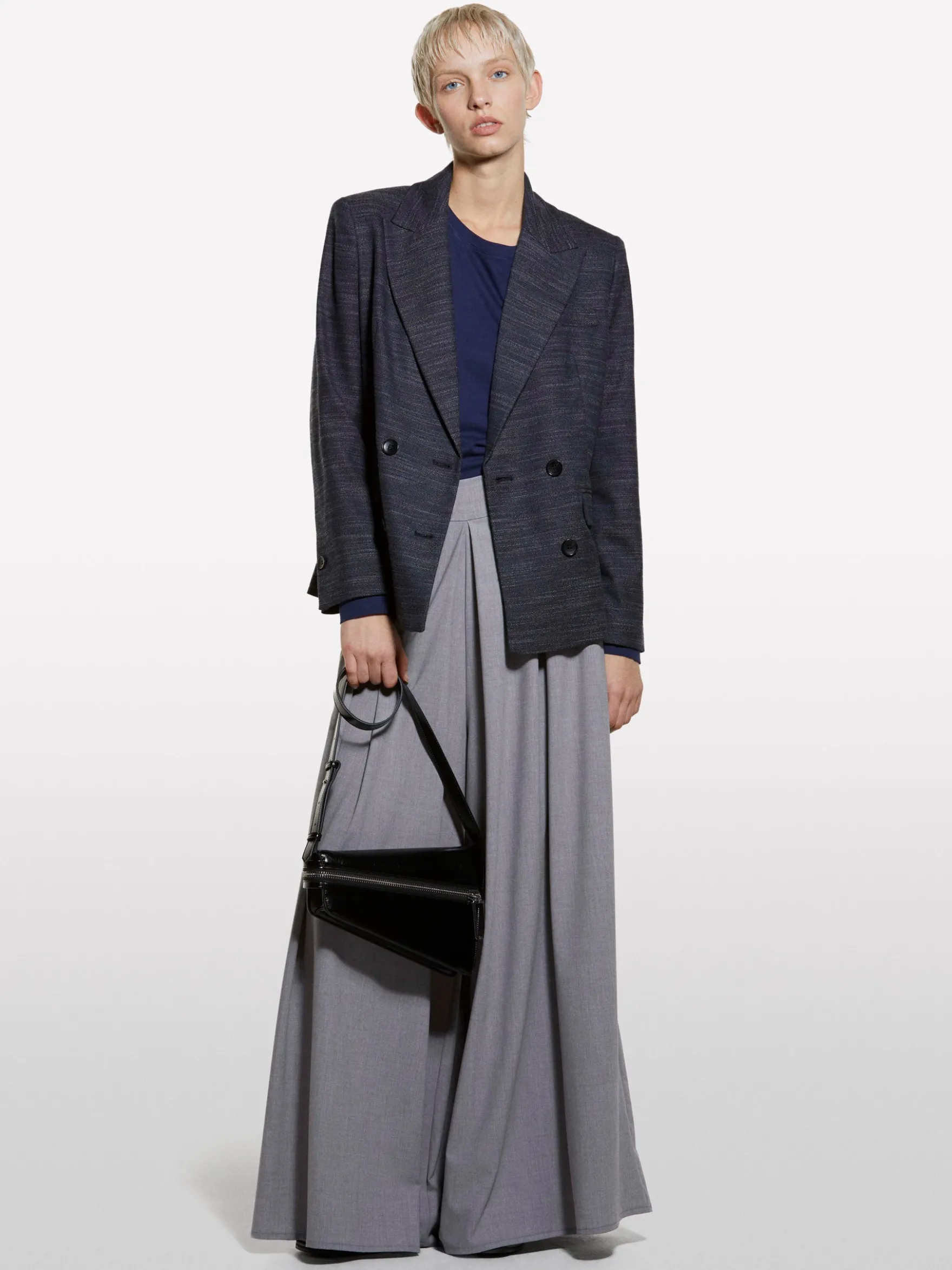 Gonna-pantalone grigia