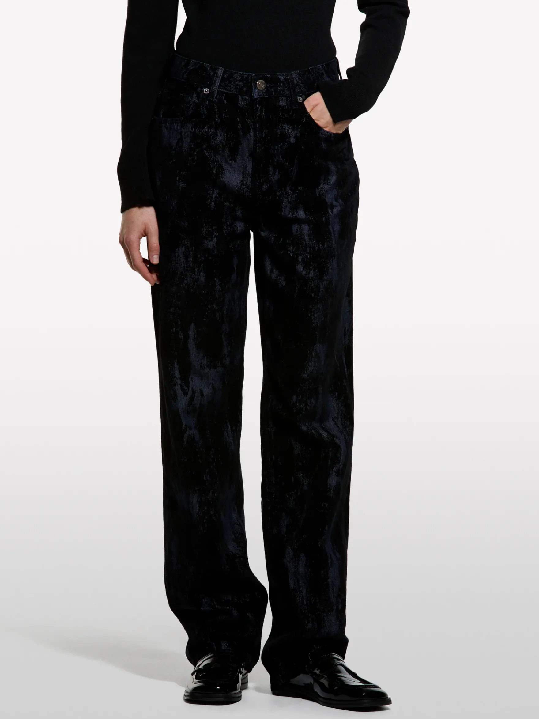 Jeans relaxed fit con stampa