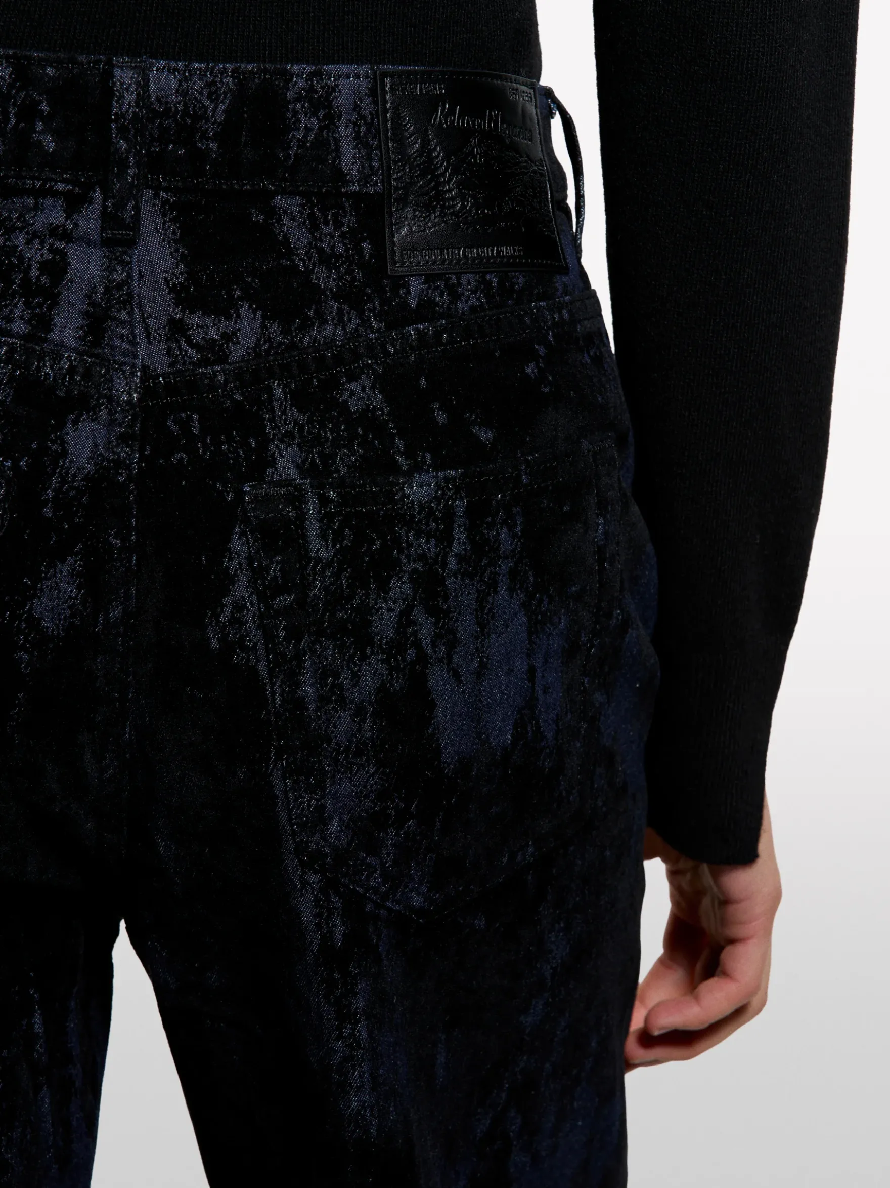 Jeans relaxed fit con stampa