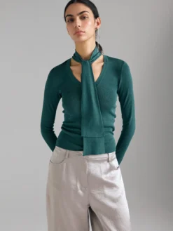 Maglia con sciarpetta