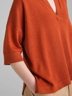 Maglia in misto lino