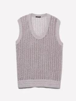 Maglia traforata beige
