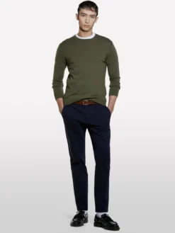 Pantaloni chino blu scuro