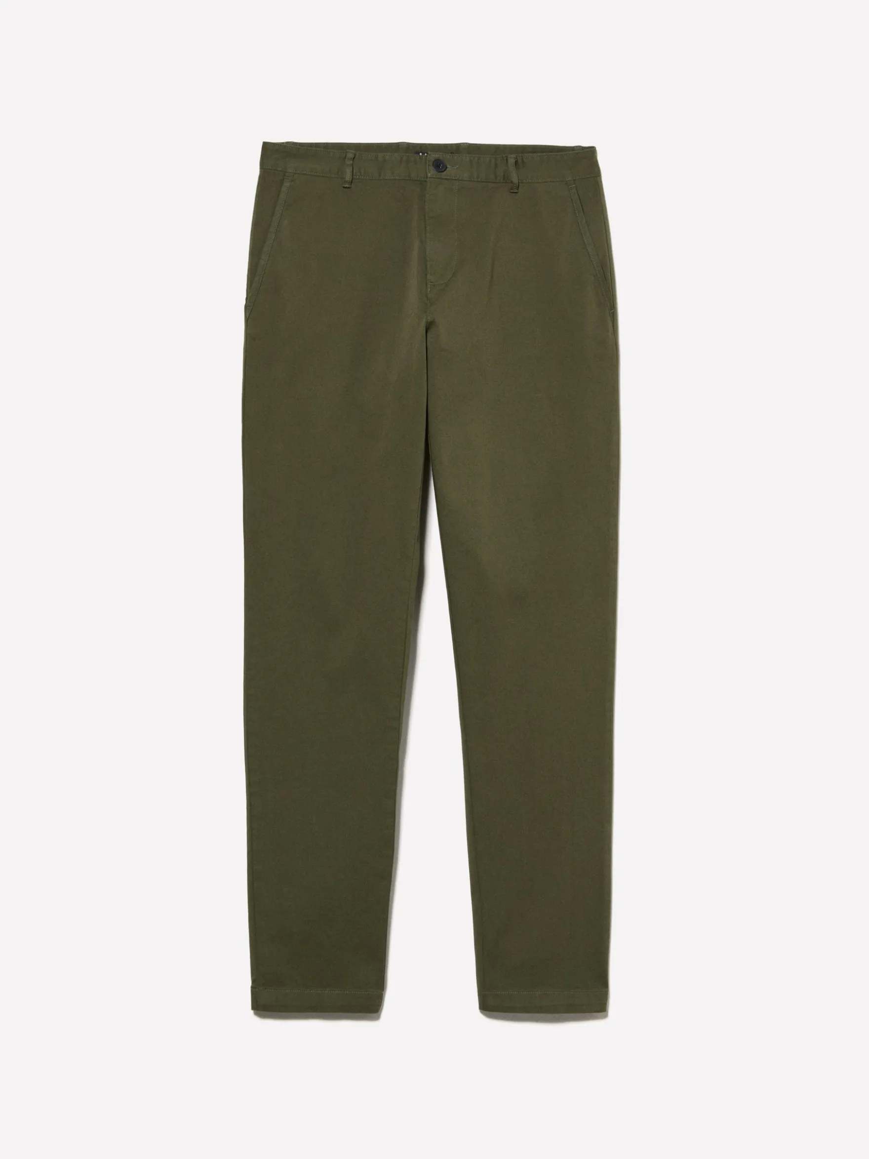 Pantaloni chino slim fit verde militare
