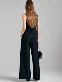 Pantaloni con contrasto