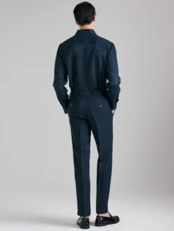 Pantaloni formali in misto lino