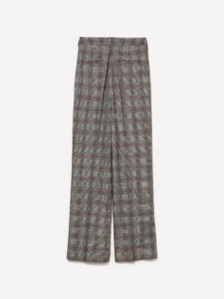Pantaloni regular fit a quadri