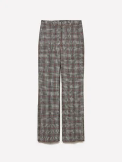 Pantaloni regular fit a quadri
