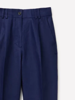 Pantaloni regular fit 100% lino