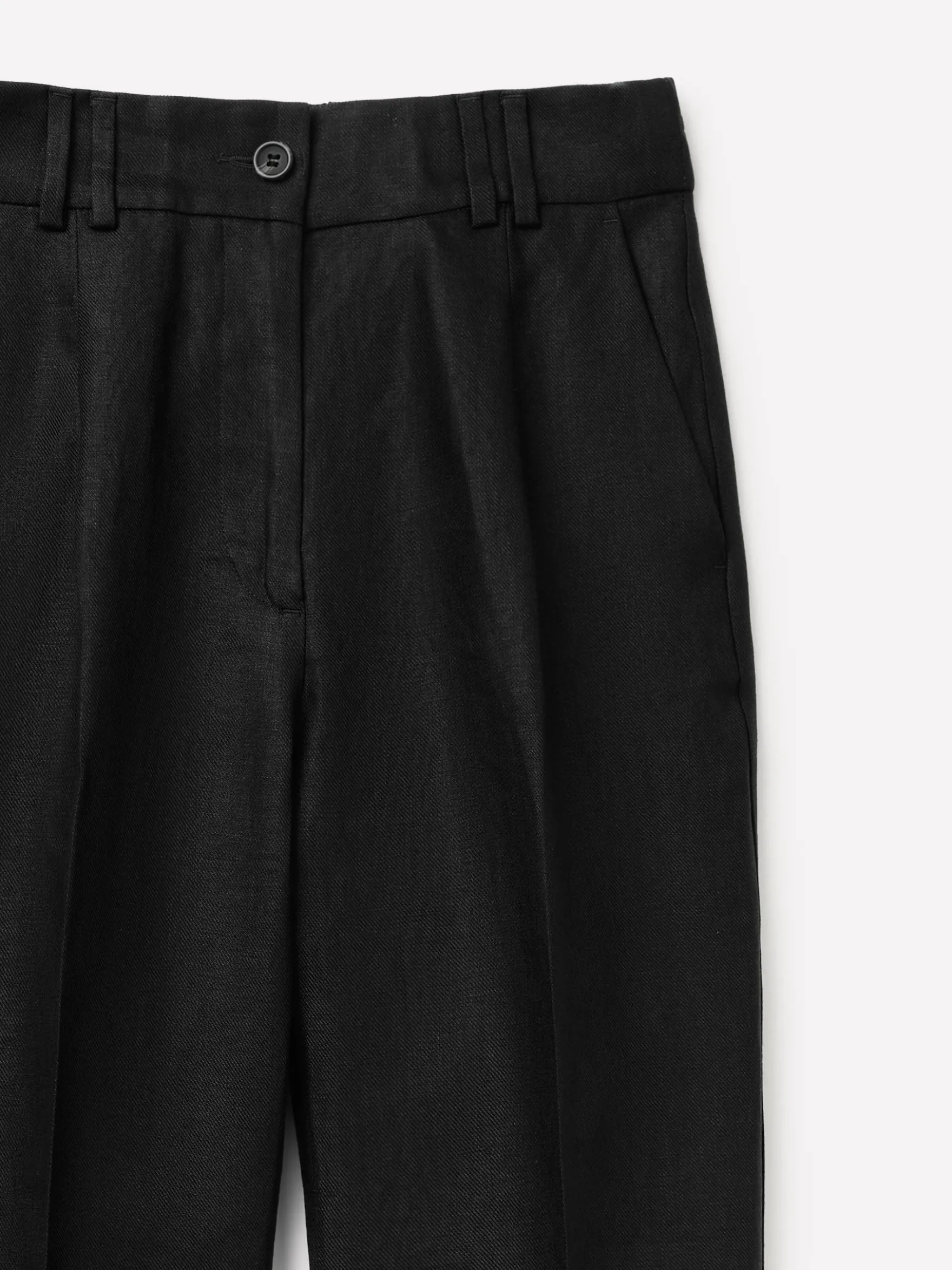Pantaloni regular fit 100% lino